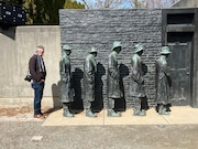 I stood in line at The Grounds for Sculpture in Hamilton, New Jersey, but it never moved!