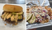 Double Bro Burger and loaded fries from Smash Bros in Runnemede and Glassboro. (Christopher Burch | NJ Advance Media)