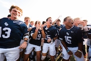 Seton Hall Prep celebrates after winning the NJSIAA Non-Public Final boys lacrosse game between Don Bosco Prep and Seton Hall Prep at Kean University in Union, NJ on Tuesday, June 11, 2025.