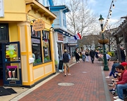 Jo Jo Pizzeria is located on the charming Washington Street Mall in Cape May, New Jersey. Photographed on Saturday, April 12, 2025.