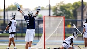 Nolan Sabel (5) of Seton Hall Prep celebrates after his score during the NJSIAA Non-Public Final boys lacrosse game between Don Bosco Prep and Seton Hall Prep at Kean University in Union, NJ on Tuesday, June 11, 2025.