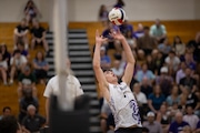 Troy Markle (7) of Old Bridge keeps the ball in play against Livingston in the Group 4 Final at South Brunswick High School in Monmouth Junction, NJ on Wednesday, June 11, 2025.