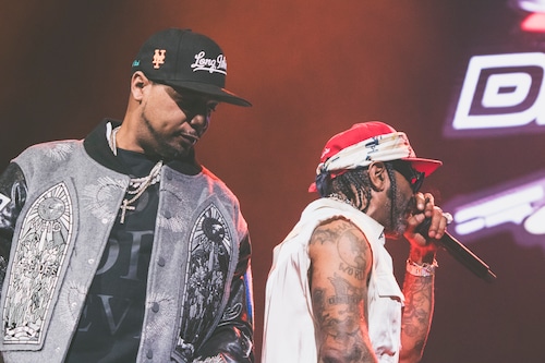 Jim Jones and Juelz Santana performing at 2025 Hot 97 Summer Jam at Prudential Center in June 20