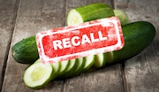 The U.S. Food and Drug Administration is expanding a cucumber recall affecting produce in 15 states due to Salmonella.