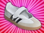 This Adidas Samba Jane is the must-have style of summer with the look of a classic Mary Jane shoe and the comfort of a Samba sneaker.