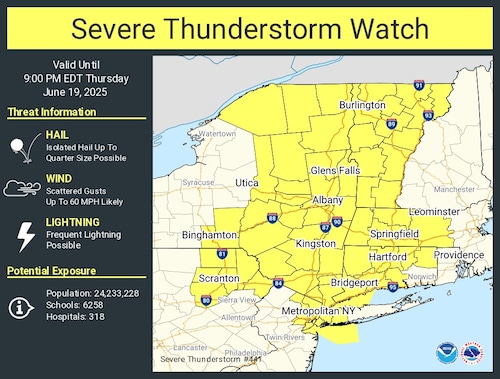 NJ severe thunderstorm watch - NYC