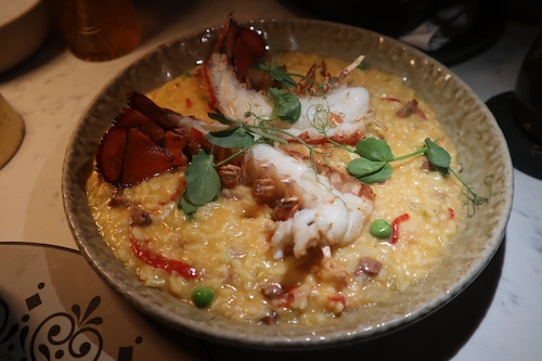 Lobster "paella" risotto at Mezcal in Old Bridge, NJ